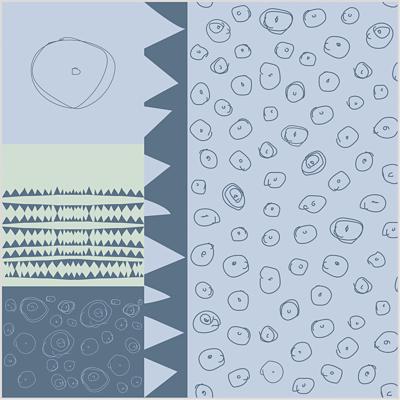 Creativ Company Stof, b: 145 cm, 140 gr, blauw, 1 str.m