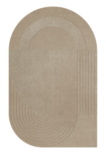 Layered - Vloerkleed Circular Wool Rug Sand - 180x270 cm