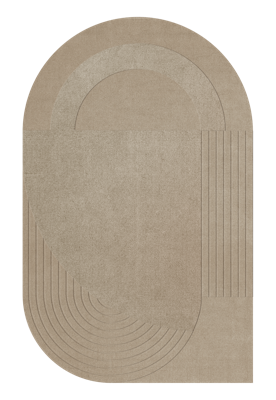Layered - Vloerkleed Circular Wool Rug Sand - 220x350 cm