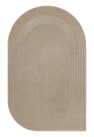 Layered - Vloerkleed Circular Wool Rug Sand - 220x350 cm