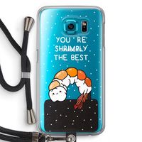 You're Shrimply The Best: Samsung Galaxy S6 Transparant Hoesje met koord