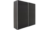 Goossens Kledingkast Sydney, 202 cm breed, 215 cm hoog, 2 schuifdeuren glas