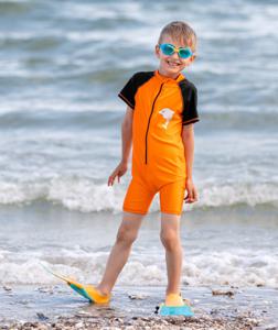 Swimsuit Orange/Black