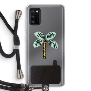 Palmboom: Samsung Galaxy A41 Transparant Hoesje met koord