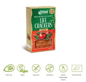 Life crackers Italiaans raw bio