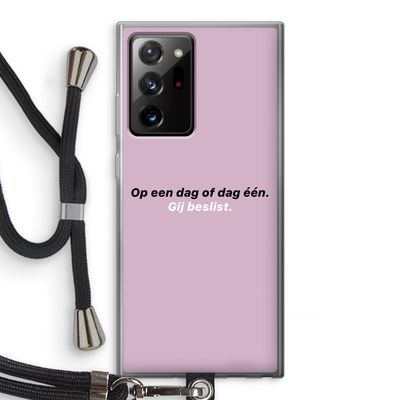 gij beslist: Samsung Galaxy Note 20 Ultra / Note 20 Ultra 5G Transparant Hoesje met koord