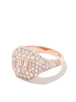 SHAY bague en or rose 18ct pavée de diamants