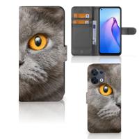 Telefoonhoesje | Met pasjeshouder | OPPO Reno8 Britse Korthaar