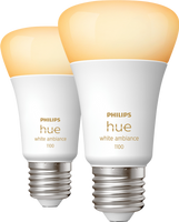 Philips Hue White Ambiance E27 1100lm Duo pack - thumbnail