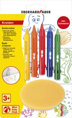 Eberhard Faber ef-524105 badkrijtjes met spons 5 stuks
