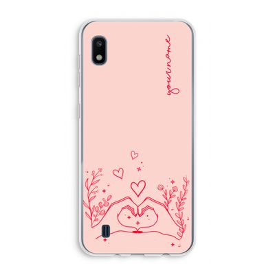 Love is in the air: Samsung Galaxy A10 Transparant Hoesje