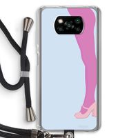 Pink panty: Xiaomi Poco X3 Pro Transparant Hoesje met koord