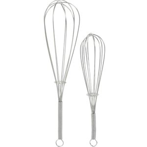 Excelent Houseware Garde set - 2-delig - zilver - rvs - 19 en 24 cm - Keukengerei/bakgerei   -