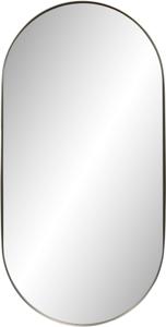 Ben Vita ovale spiegel met LED verlichting en anti-condens 40x80 cm Geborsteld RVS