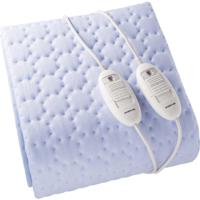 Inventum hn5211l 2 persoons elektrische deken 150x140 cm lichtblauw/fleece