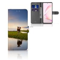 Samsung Note 10 Lite | Telefoonhoesje | Met pasjeshouder | Koe
