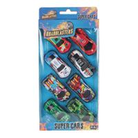 Roadblasters Auto&apos;s Die Cast Pull Back 7,5cm, 8st.