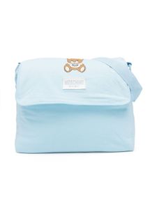 Moschino Kids sac à langer à imprimé Leo Teddy - Bleu