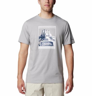 Csc™ Seasonal Logo T-Shirt Heren Columbia Grey H M