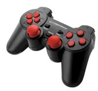 Esperanza EGG106R game controller Gamepad PC,Playstation 2,Playstation 3 Analoog/digitaal USB 2.0 Zwart, Rood