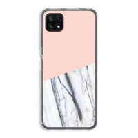 A touch of peach: Samsung Galaxy A22 5G Transparant Hoesje