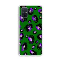 Green Cheetah: Galaxy A71 Transparant Hoesje Green Cheetah: Galaxy A71 Transparant Hoesje