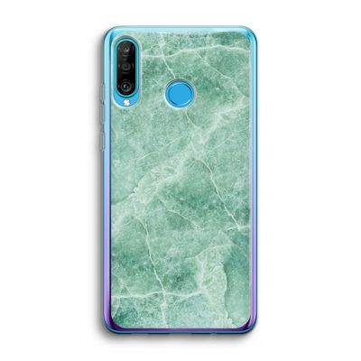 Groen marmer: Huawei P30 Lite Transparant Hoesje