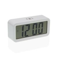 Wekker Versa Wit Metaal 3,9 x 6,5 x 13,4 cm
