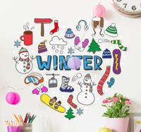 Muursticker Winterhart