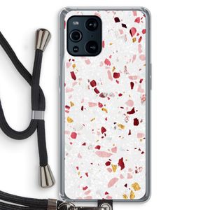 Terrazzo N°9: Oppo Find X3 Transparant Hoesje met koord
