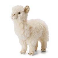 WNF pluche witte alpaca/lama knuffel - 31 cm - Alpacas dieren knuffels - Speelgoed voor kinderen - thumbnail