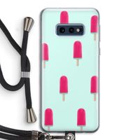 Waterijsje: Samsung Galaxy S10e Transparant Hoesje met koord