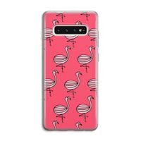 Flamingo: Samsung Galaxy S10 4G Transparant Hoesje Flamingo: Samsung Galaxy S10 4G Transparant Hoesje