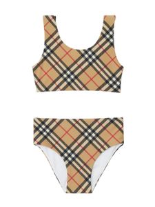 Burberry Kids bikini à motif Vintage Check - Tons neutres