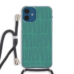Swirls: iPhone 12 mini Transparant Hoesje met koord