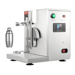 VEVOR Milkshake-machine, 120 W commerciële melkthee-shaker, milkshake-mixer met één kop, 0-180s verstelbare milkshake-mixer, met 750 ml roestvrijstalen beker, voor melktheewinkel