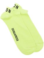 DSQUARED2 chaussettes à logo en intarsia - Vert - thumbnail