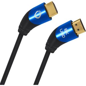 OEHLBACH D1C42531 HDMI kabel 1,5 m HDMI Type A (Standaard) 3 x HDMI Type A (Standard) Zwart, Blauw