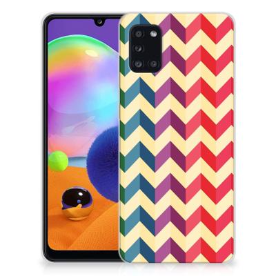 Samsung Galaxy A31 | TPU bumper | Zigzag Multi Color Samsung Galaxy A31 | TPU bumper | Zigzag Multi Color