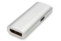 Digitus DS-55524 DisplayPort Adapter [1x DisplayPort bus - 1x DisplayPort bus] Zilver 4K UHD - thumbnail