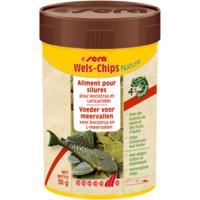 Sera Wels-Chips Nature 100ml - Vezelrijke Voer voor Ancistrus & L-Meervallen