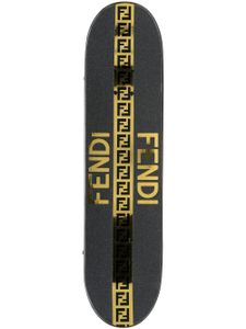 FENDI planche skateboard à logo imprimé - Noir