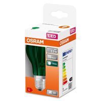 OSRAM 4058075433984 LED-lamp Energielabel G (A - G) E27 Peer 2.5 W = 7 W Groen (Ø x l) 60 mm x 105 mm 1 stuk(s) - thumbnail