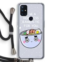 I'm A Hopeless Ramen-Tic For You: OnePlus Nord N10 5G Transparant Hoesje met koord