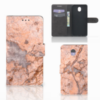 Samsung Galaxy J7 2017 | J7 Pro Bookcase Marmer Oranje - thumbnail