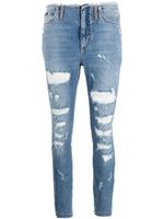 Dolce & Gabbana jean skinny à effet usé - Bleu