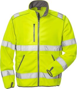 SALE! Fristads High vis softshell jas 101006  klasse 3 4840 SSL - Hi-Vis geel - Maat XL