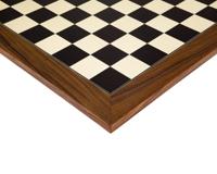 55 cm Zwart Anegre en Palissander Luxe Schaakbord
