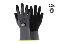 Safety Jogger Veiligheidshandschoenen met maximale beweeglijkheid | 12 Stuks | Zwart | Maat 8 - ALLF06008
