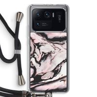 Roze stroom: Xiaomi Mi 11 Ultra Transparant Hoesje met koord